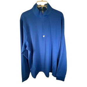 Cutter & Buck Blue New w/ Tags Traverse Eco Knit Quarter Zip Long Sleeve  Size L